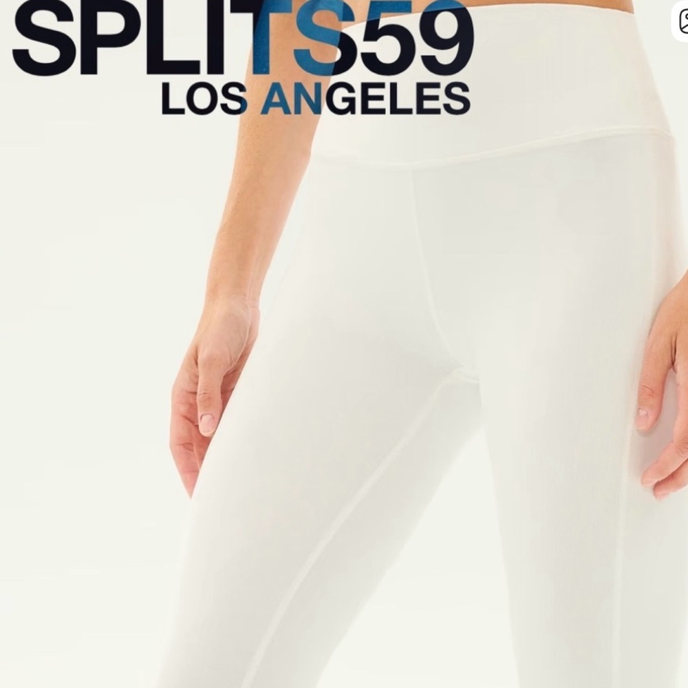 BRAND NEW Splits59 white flare crop leggings size XS HOT FOR SPRING - Picture 5 of 9